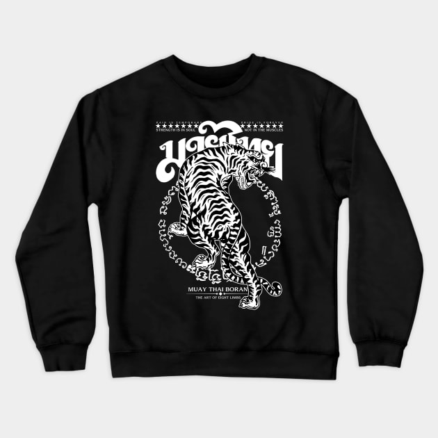 Muay Thai Boran Crewneck Sweatshirt by KewaleeTee